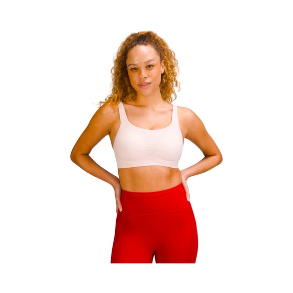 lululemon athletica Other - Lululemon Run Times High Impact/Support Sports Bra Strawberry Milkshake 34DDD